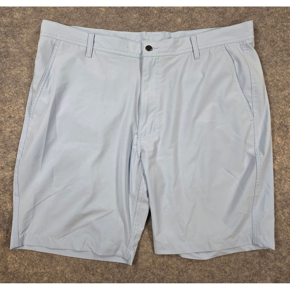 FootJoy Mens Performance Golf Shorts Light Blue Stretch W38 Flat Front FJ Logo